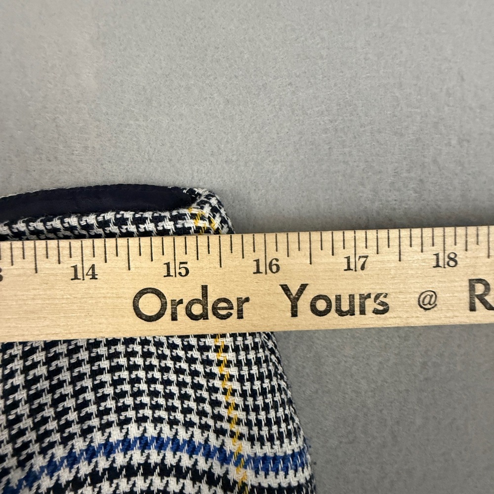 J.McLaughlin Houndstooth Pencil Skirt Women's 8 Zipper Detail French Tweed Lined - Picture 9 of 10